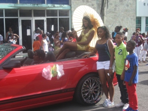 Carnival Queen and Local Kids